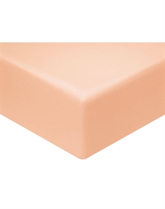 Простыня Моноспейс персиковый на резинке Ecotex