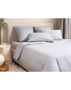 Комплект постельного белья Моноспейс сатин серый Ecotex