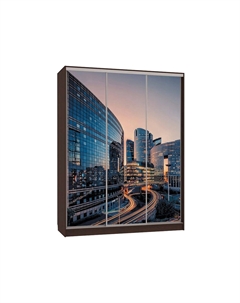 Шкаф-купе Бассо 7 Вечерний город Мебельсон