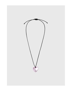 Подвеска сердце со шнурком для девочек, Розовый Ostin