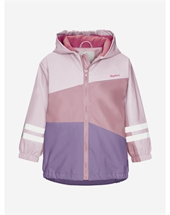 Непромокаемая детская куртка с подкладом из флиса сиреневая, Розовый Playshoes