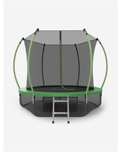 Батут каркасный Internal 10ft + нижняя защитная сеть, диаметр 305 см, Зеленый Evo jump