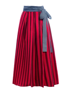 ЮБКА С БАНТОМ РОЗОВАЯ В ПОЛОСКУ Polina mircheva