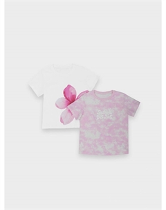 Футболка для девочек с принтом в наборе, 2 шт Mark formelle