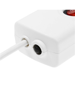 Сетевой фильтр, 5 розеток, 1.5 м, 3500 вт, 3х1 мм2, 16 a, 220 в, c предохранителем, белый Luazon lighting