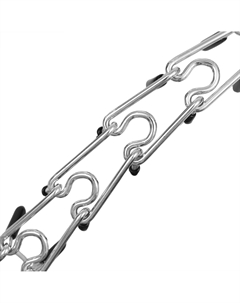 Ошейник - полуудавка строгий с защитными колпачками, 45 см х 2,5 мм Пижон