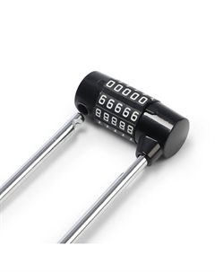 Замок навесной велосипедный, 65×145 мм внешний, 41×112 мм внутрен. кодовый замок Tundra