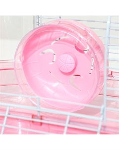 Клетка для грызунов с наполнением, 47×30×38, см, розовая Пижон