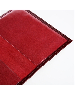 Обложка для паспорта, цвет бордовый Textura