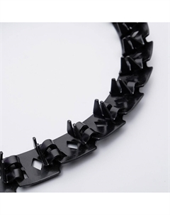 Ошейник строгий пластинчатый вороненый, 55 х 2,7 см Пижон