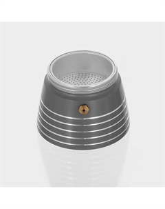 Кофеварка гейзерная moka, на 3 чашки, 150 мл, алюминий, серая Magistro