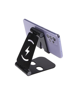 Подставка для телефона luazon, регулируемая высота, силиконовые вставки, черная Luazon home