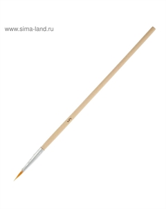 Набор кистей для рисования, синтетика, 10 штук: № 1, 2, 3, 4, 5, 6, 7, 8, 9, 10, круглые, деревянная ручка, международный размер Calligrata