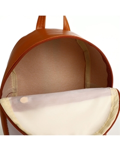 Рюкзак детский для девочки на молнии, рыжий Выбражулька