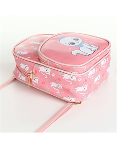 Рюкзак детский для девочки на молнии, розовый Выбражулька