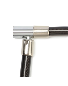 Замок навесной велосипедный тундра, 14×650 мм, 2 ключа, черный Tundra