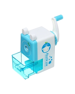 Точилка механическая с контейнером классика голубой Calligrata