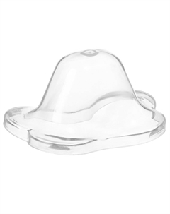 Соска - пустышка силиконовая классическая m&b, от 0 мес., с колпачком, персиковый Mum&baby