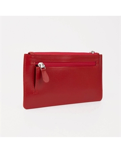 Кошелек женский на молнии с ремешком, цвет красный Textura