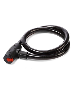 Замок навесной велосипедный тундра, 20×1200 мм, 2 ключа, черный Tundra