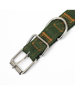 Ошейник брезентовый с подкладом, 52 х 2 см, хаки Пижон