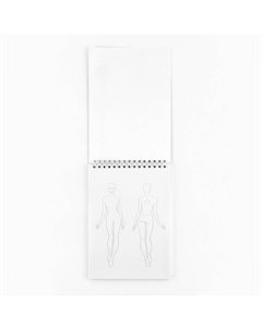 Скетчбук с шаблоном фигуры а5, 40 л Artfox