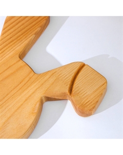 Пасхальный деревянный набор, подставка для яиц заяц 1 ячейка, сервировочная доска, термонаклейки 7 шт., береза Adelica