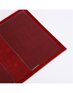 Обложка для паспорта, цвет красный Textura