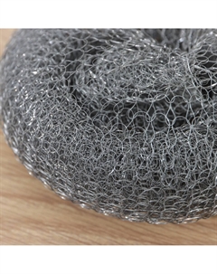 Губка для посуды металлическая, плетеная, оцинкованная, 40 гр Raccoon