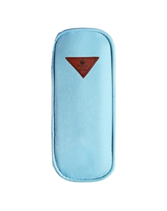 Пенал школьный на молнии, голубой Calligrata