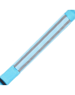 Ошейник с подсветкой двойная полоса размер s, ош 35-43 х 2,5 см, 3 режима свечения голубой Пижон