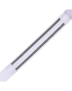 Ошейник с подсветкой двойная полоса размер s, ош 35-43×2.5 см, 3 режима свечения белый Пижон