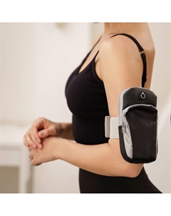 Сумка спортивная на руку, 18×12 см, черная Onlytop