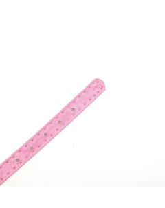 Ошейник с круглыми стразами, 28 х 1 см, ош 21-25 см, искусств. кожа, розовый Пижон