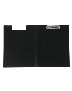 Папка-планшет с зажимом а4, 1.2 мм,, пластик, черная (клипборд с крышкой) Calligrata