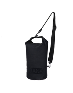 Гермомешок, пвх, водонепроницаемый 5 литров, усиленный, один ремень, черный Yugana