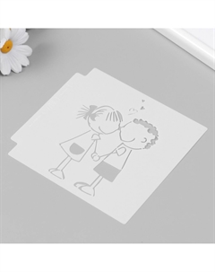 Трафарет пластик Арт узор