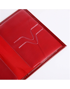 Обложка для паспорта, цвет красный Textura