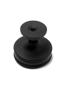 Ручка-кнопка pk324, d=30 мм, цвет черный Cappio