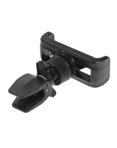 Держатель для телефона, в дефлектор, раздвижной 6-9 см, черный Torso