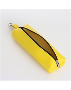 Ключница карманная на молнии, длина 16 см, кольцо, карабин, цвет желтый Nobrand