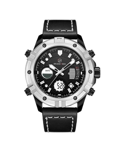 Часы наручные электронные, d=4.7 см, длина l=25 см, с будильником, календарем, подсветкой, 1 атм Nobrand