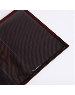 Обложка для паспорта, цвет бордовый/коричневый Textura