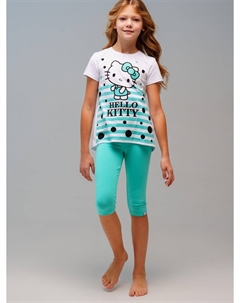 Комплект трикотажный фуфайка футболка брюки леггинсы Playtoday