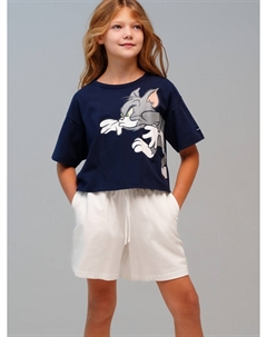 Комплект трикотажный фуфайка футболка шорты Playtoday