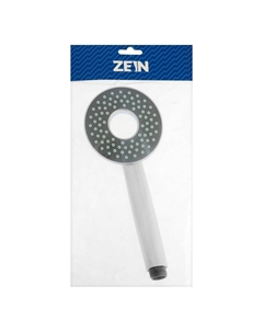 Лейка для душа z3535, d=105 мм, отверстие внутри, хром/серый Zein