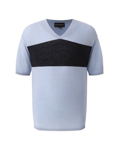 Пуловер из лиоцелла и шерсти Emporio armani