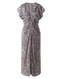 Платье из вискозы и шелка Isabel marant