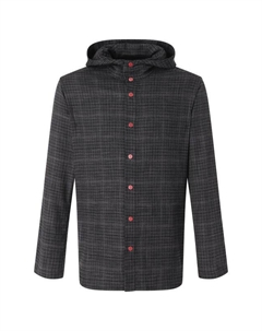 Рубашка из шерсти и шелка Kiton