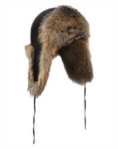 Шапка-ушанка из меха лисы Furland